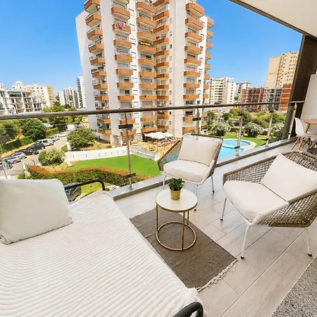 Modern Da Rocha 5 Min Walk With Pool Appartamento Portimão